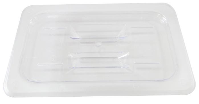 Polycarbonate Quarter-size Clear Solid Cover for Food Pan 1 Polycarbonate Quarter-size Clear Solid Cover for Food Pan